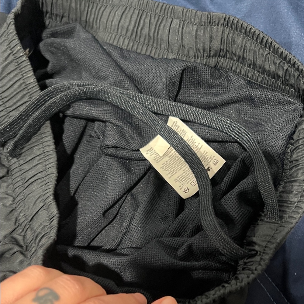 Vintage Nike Black Mesh Lined Zip Ankles Windbreaker Pants Sz  XL - Picture 7 of 10